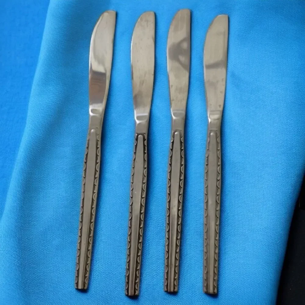 4 Rogers‎ Regina Ensenada Knife Set Knives Flatware Stainless Steel Korea MCM